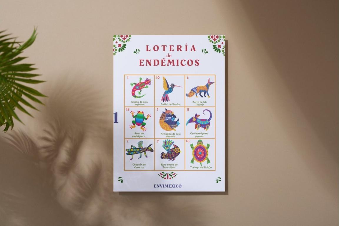 Lotería de endémicos ENVIMÉXICO