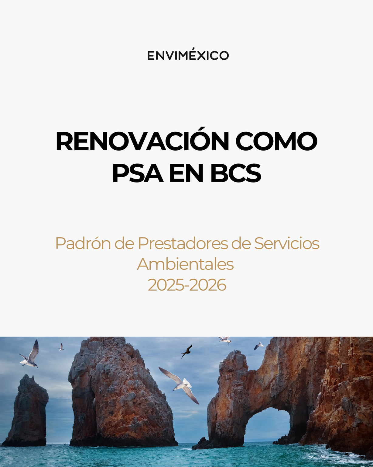 Renovación del Registro en el Padrón de Prestadores de Servicios Ambientales de BCS - ENVIMÉXICO